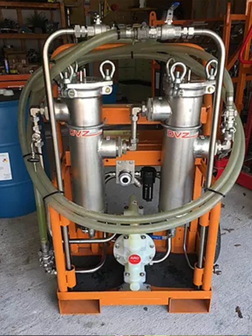 closeup photo of Pressure Testing and Flushing Services
